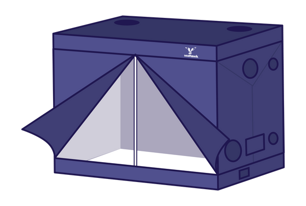 SEA-HAWK MYLAR GROW TENT 2.90 X 1.45 X 2.0M image 0