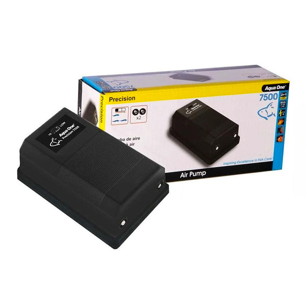 AIR PUMP PRECISION SR-7500 - 360 L/HR - TWIN OUTLET (AQUA ONE) image 0
