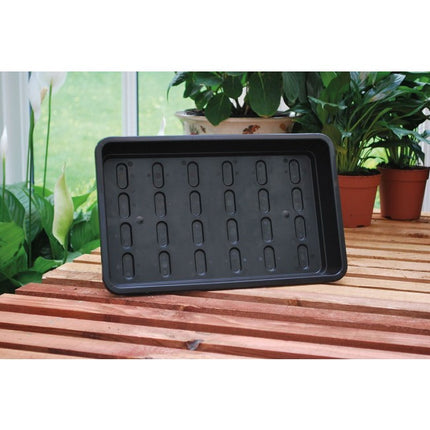 GARLAND MIDI GARDEN SOLID BASE TRAY 37.5 X 23 X 6CM BLACK image 1