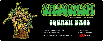 SASQUASH 35 MICRON FILTER BAGS - 20 Pack 3"x8" image