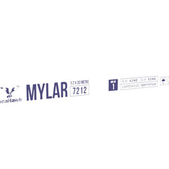 MYLAR - SILVER WITH BLACK BACKING 1.2 X 30 METRE ROLL image 0