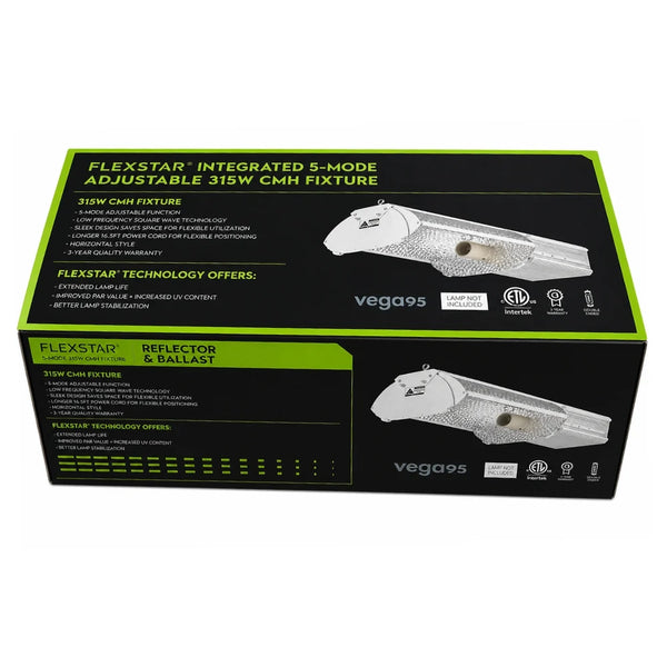 FLEXSTAR 315 WATT CMH BALLAST AND ADJUSTABLE SILVER REFLECTOR (NO LAMP)