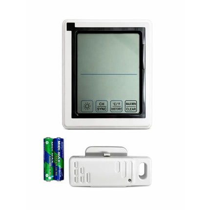 WIRELESS IN / OUTDOOR TOUCH-SCREEN HYGRO / THERMOMETER