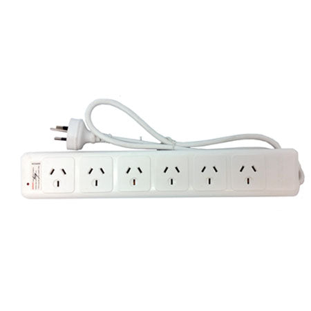 POWER BOARD SIX OUTLET WITH OVERLOAD CUT-OUT BUTTON image 0