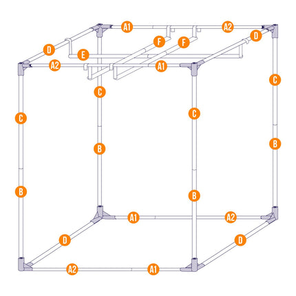 SEA-HAWK MYLAR GROW TENT 1.45 X 0.8 X 2.0M image 3