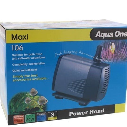 AQUA-ONE 106 POWER HEAD 3200 L/H-3.5 METRE HEAD image 0