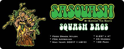 SASQUASH 35 MICRON FILTER BAGS - 100 Pack 2"x9" image