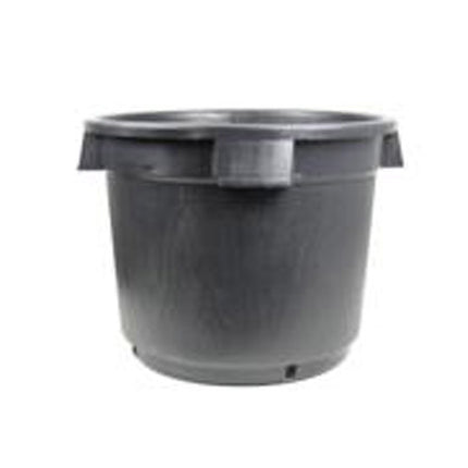 580MM STANDARD BLACK POT 90LTR WITH HANDLE AND HOLES image 0
