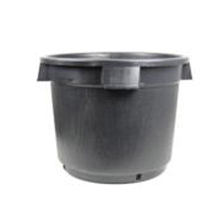 580MM STANDARD BLACK POT 90LTR WITH HANDLE AND HOLES image 0