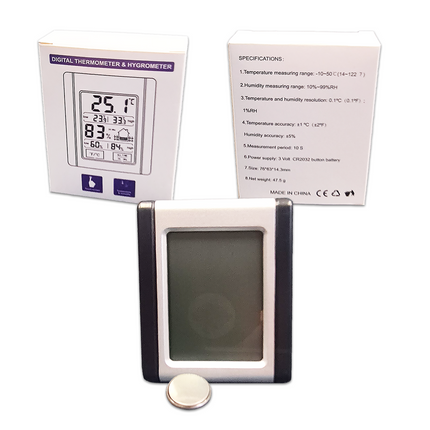 TOUCH-SCREEN TEMPERATURE AND HUMIDITY METER image 0