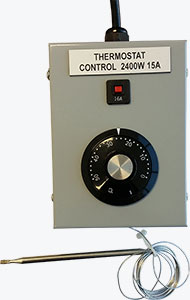 THERMO CONTROLLER HEAT &amp; COOL TEMP 0 - 50 DEG CONTROLLER 2400W 15 AMP image 0